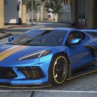 Chevrolet Corvette C8 Widebody Animated | Debadged