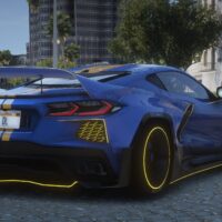 Chevrolet Corvette C8 Widebody Animated | Debadged
