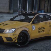 Mercedes C63 LibertyWalk TAXI | Debadged | Template
