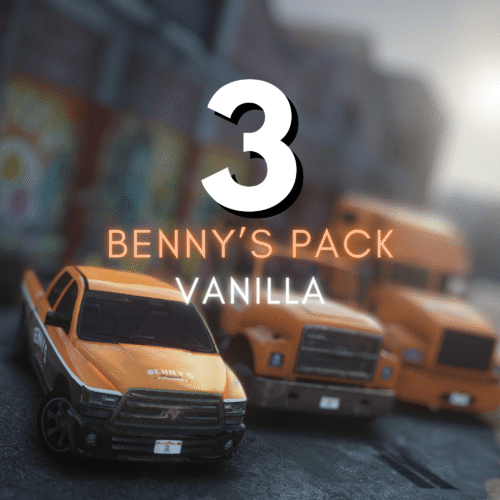 Benny's Mechanics Tow Vanilla Pack | 3 Vehicles | Templates