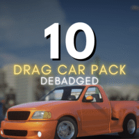 Debadged 10 Drag Racing Car Pack
