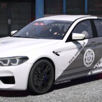 BMW M5 F90 2019 Police | Debadged | Template
