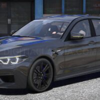 BMW M5 F90 2019 Police | Debadged | Template