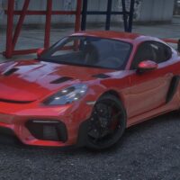Porsche Cayman 718 GT4RS 2022 | Debadged | Template