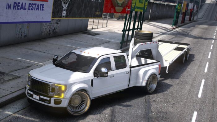 Ford F450 Platinum Super Duty Truck + Trailer | Debadged
