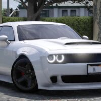 Dodge Challenger SRT Demon Widebody | Debadged | Template