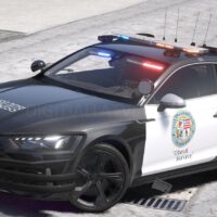 Audi RS5 Police 2022 | Debadged | Template