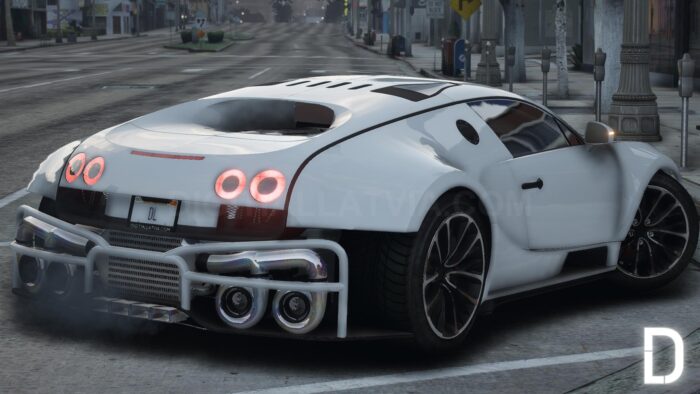 Bugatti Veyron Widebody Quad Turbo | Debadged | Animated Spoiler | Custom Sound