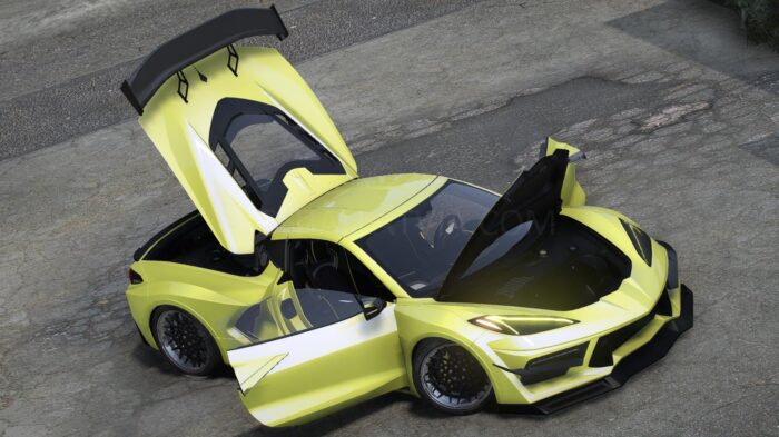 Chevrolet Corvette C8 | Debadged | Template