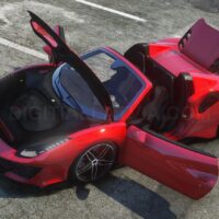 Ferrari 488 Pista Spider | Debadged | Template