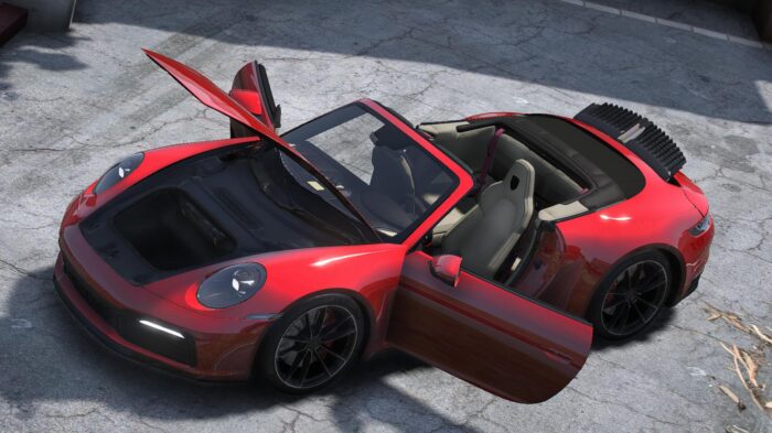 digitallatvia_3_7c0a1d95-f218-4758-863e-6ed7539de60b.jpg Porsche 911 Carrera 4S Cabriolet 2020 | Debadged | Animated Roof