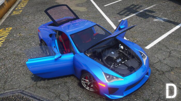 Lexus LFA | Debadged | Template | Tuning | Animated Spoiler
