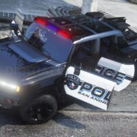 Hummer GMC EV 6x6 2022 Police | Debadged | Template