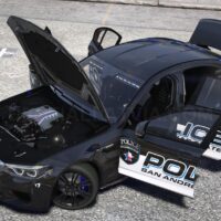 BMW M5 F90 2019 Police | Debadged | Template