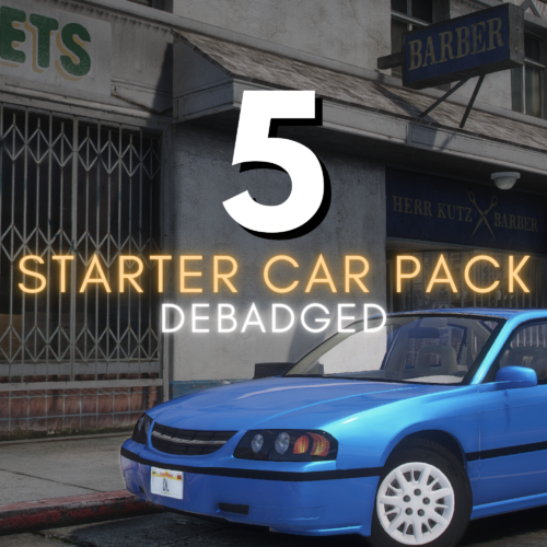 tmb_0064866e-f2b9-413d-a6b4-26aefe122fce.png Debadged Starter Car Pack | 5 Cars